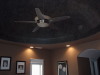 Faux ceiling dome and fan blades